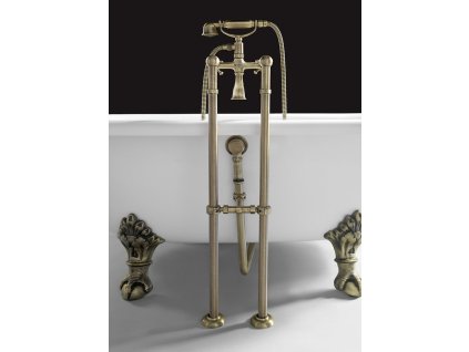ANTEA připojení pro instalaci vanové baterie do podlahy (pár), bronz