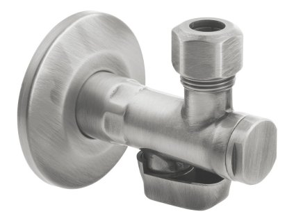 Rohový ventil s matkou, 1/2"x 3/8", nikl