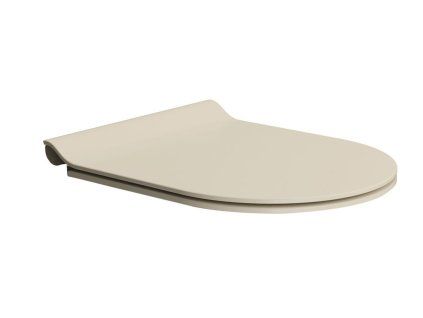 WC sedátko, SLIM, Soft Close, Quick Release, creta mat/chrom