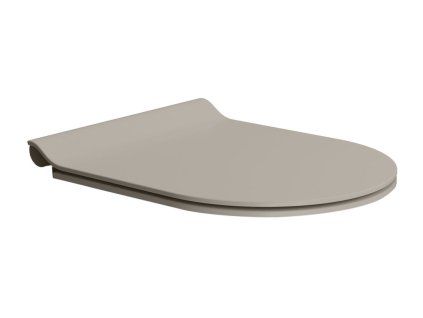 WC sedátko, SLIM, Soft Close, Quick Release, tortora mat/chrom