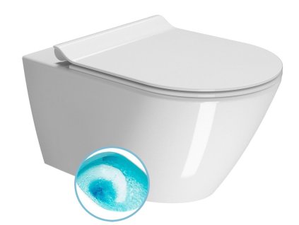 KUBE X závěsná WC mísa, Swirlflush, 36x55cm, bílá ExtraGlaze