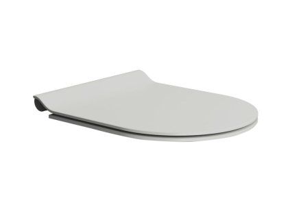 WC sedátko, SLIM, Soft Close, Quick Release, cenere mat/chrom