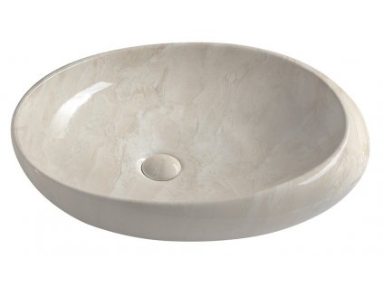 DALMA keramické umyvadlo 68x16,5x44 cm, marfil