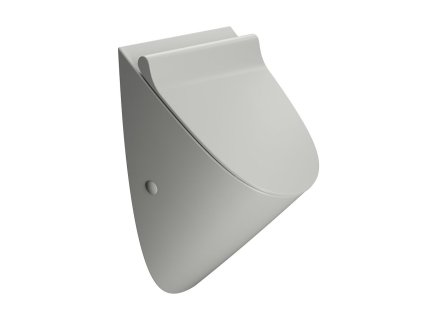 COMMUNITY urinál se zakrytým přívodem vody s otvory pro víko, Rimless, 31x54,5cm, cenere mat
