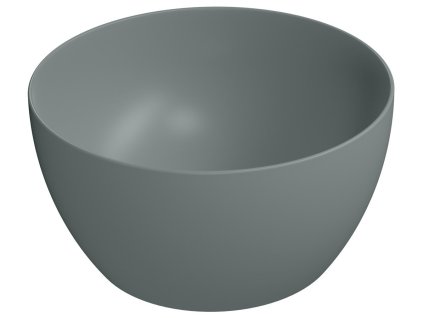 PURA keramické umyvadlo na desku vysoké, průměr 42cm, agave mat