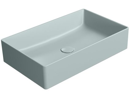 KUBE X keramické umyvadlo na desku, 60x37cm, ghiaccio mat