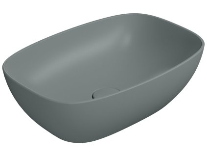 NUBES keramické umyvadlo na desku 50x35cm, agave mat