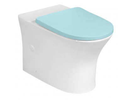 LEON RIMLESS WC mísa pro kombi, spodní/zadní odpad, bílá