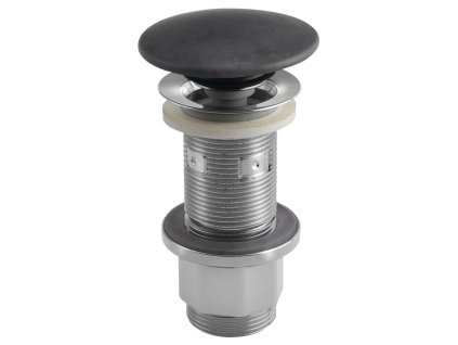 Umyvadlová výpust 5/4“, click-clack, betonová zátka, 10-80mm, antracit