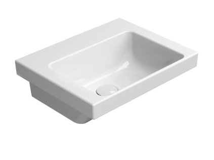 NORM keramické umývátko 42x34cm, bez otvoru, bílá ExtraGlaze