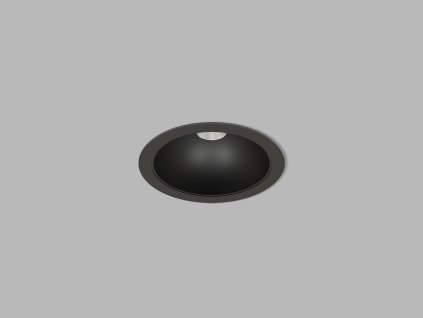ZENO - Zápustné , Černá, Průměr - 102 mm, 3000K/4000K/5000K, Hliník/PMMA, Osvícení - do 2 m2, CRI 90+