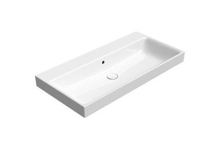 NUBES keramické umyvadlo 100x50cm, bez otvoru, bílá ExtraGlaze