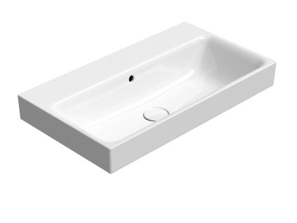 NUBES keramické umyvadlo 70x40cm, bez otvoru, bílá ExtraGlaze