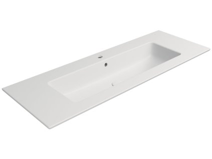 PURA keramické umyvadlo Slim 122x46cm, bílá mat