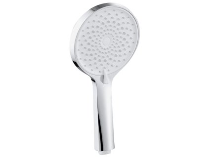 Ruční masážní sprcha, 4 režimy sprchování, silikon trysky, průměr 123mm, chrom