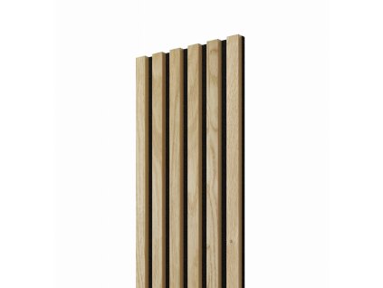Akustický panel - MDF, Dýha, Barva - Oak with oil, Černý filc, 300x26x2750 mm