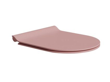 WC sedátko, SLIM, Soft Close, Quick Release, blush mat/chrom