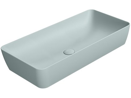 NUBES keramické umyvadlo na desku 80x40cm, ghiaccio mat