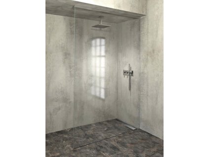 ARCHITEX sada pro neviditelné uchycení skla, podlaha-stěna-strop, 1610x2600mm, leštěný hliník