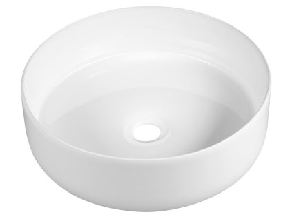 FIASTRA keramické umyvadlo na desku, Ø 40cm, bílá