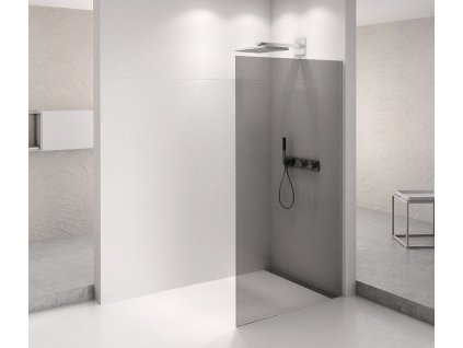 ARCHITEX CHROM sprchová zástěna 962mm, kouřové sklo
