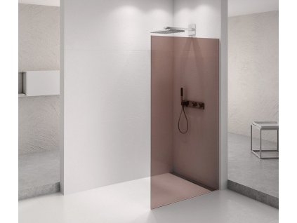 ARCHITEX CHROM sprchová zástěna 962mm, sklo Marron