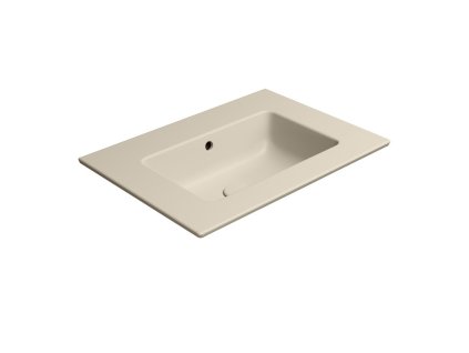 PURA keramické umyvadlo Slim 62x46cm, bez otvoru, creta mat