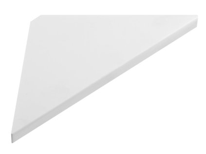 ABELINE rohová police rockstone 250x250mm, bílá mat
