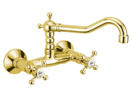 ANTEA nástěnná baterie, horní ramínko, zlato