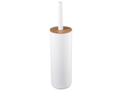 SNOW WC štětka na postavení, bílá/bambus