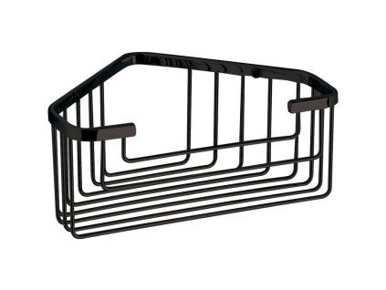 SMART rohová polička do sprchy, 200x80x151mm, černá mat