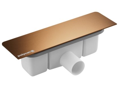 KAZUKO vaničkový sifon, DN40, krytka měď mat