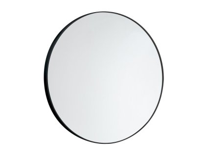 Zrcadlo kulaté v plastovém rámu ø 60cm, černá
