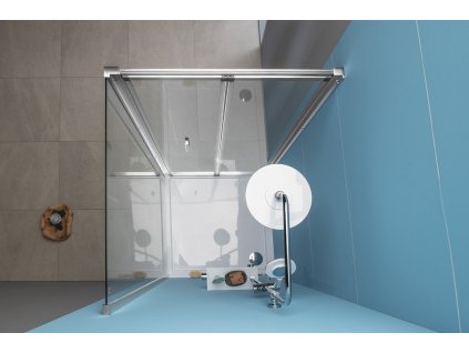 EASY LINE obdélníkový sprchový kout 700x1000mm, skládací dveře, L/P varianta, čiré sklo