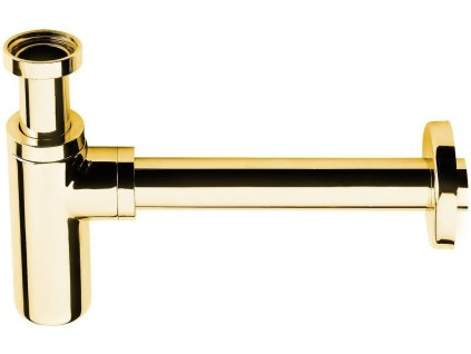 Umyvadlový sifon 5/4", odpad 32mm, kulatý, zlato