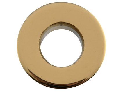 Kovová krytka přepadu umyvadla, 30 mm, zlato