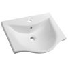 ZARA 55 keramické umyvadlo nábytkové 54x44,5cm, bílá