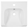 INKA keramické umyvadlo polozápustné, 40x40cm, bílá