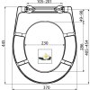 WC sedátko univerzální SOFTCLOSE, Duroplast