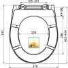 WC sedátko univerzální SOFTCLOSE, Duroplast