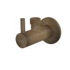 Ventil rohový s filtrem 1/2"×3/8", bronz-antic