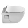 BRILLA závěsná WC mísa, Rimless, 36,5x53cm, bílá