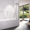 RONAL SWING-LINE Jednokřídlá vanová zástěna s pevnou stěnou v rovině - montáž vpravo SLB13D1205022