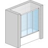 RONAL TOP-LINE Třídílné vanové dveře posuvné - blokovaná strana vpravo TOW3D18000149