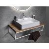 SKA konzole pod umyvadlo 750x200x460mm, bílá mat
