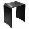 TRENDY koupelnová stolička 40x48x27,5cm, černá mat