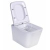Závěsné WC se sedátkem SoftClose, Rimless, bílá