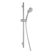 Set sprchové hlavice, tyče a hadice, chrom/světle šedá