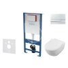 Set předstěnové instalace, klozetu Subway a sedátka softclose, CeramicPlus, tlačítko Gemini l, lesklý chrom