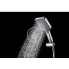 Set sprchové hlavice, tyče a hadice, chrom/černá
